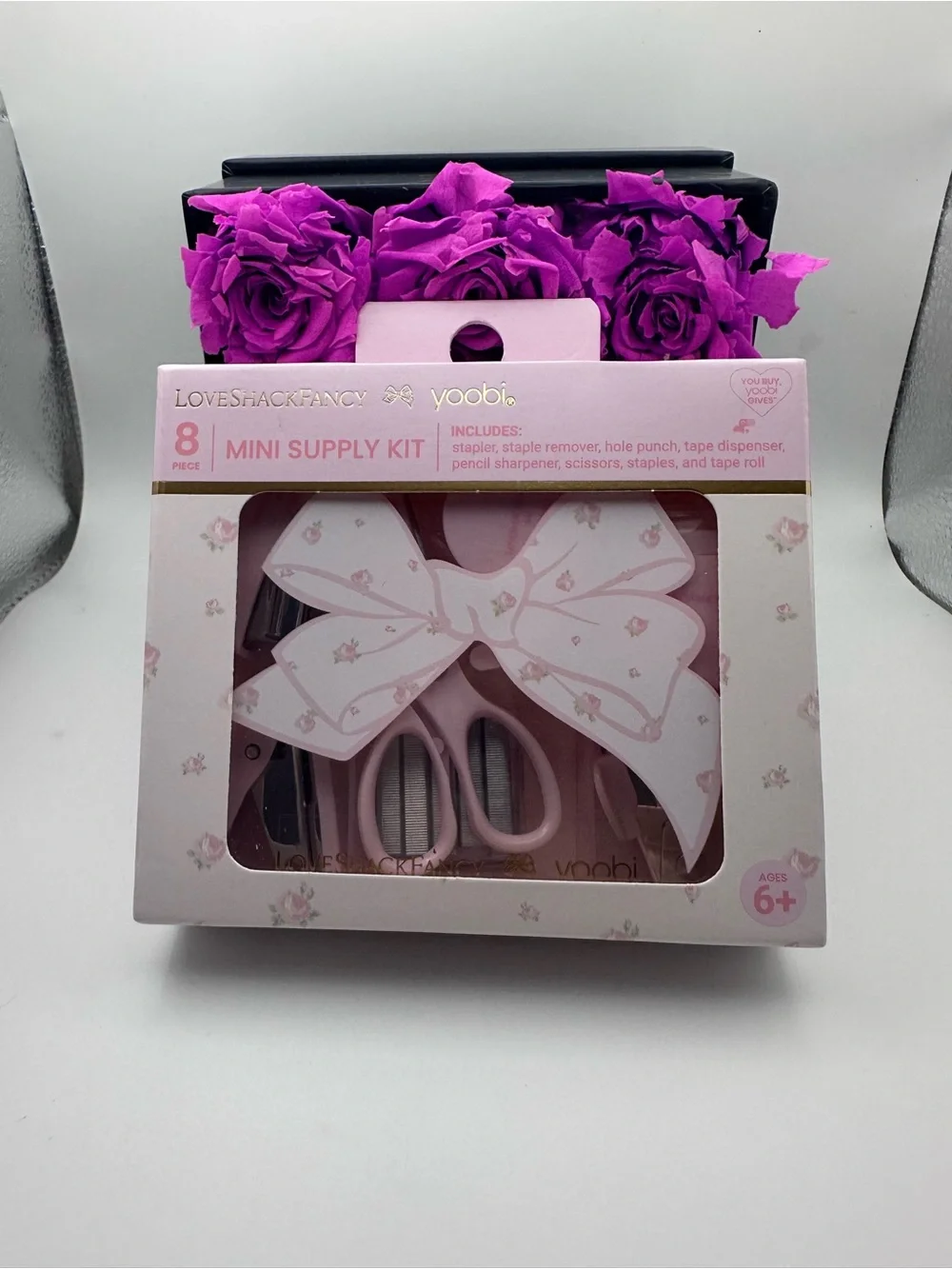 LoveShackFancy Heirloom Scissors Travel/School/Office Stationery Pink Mini Kit